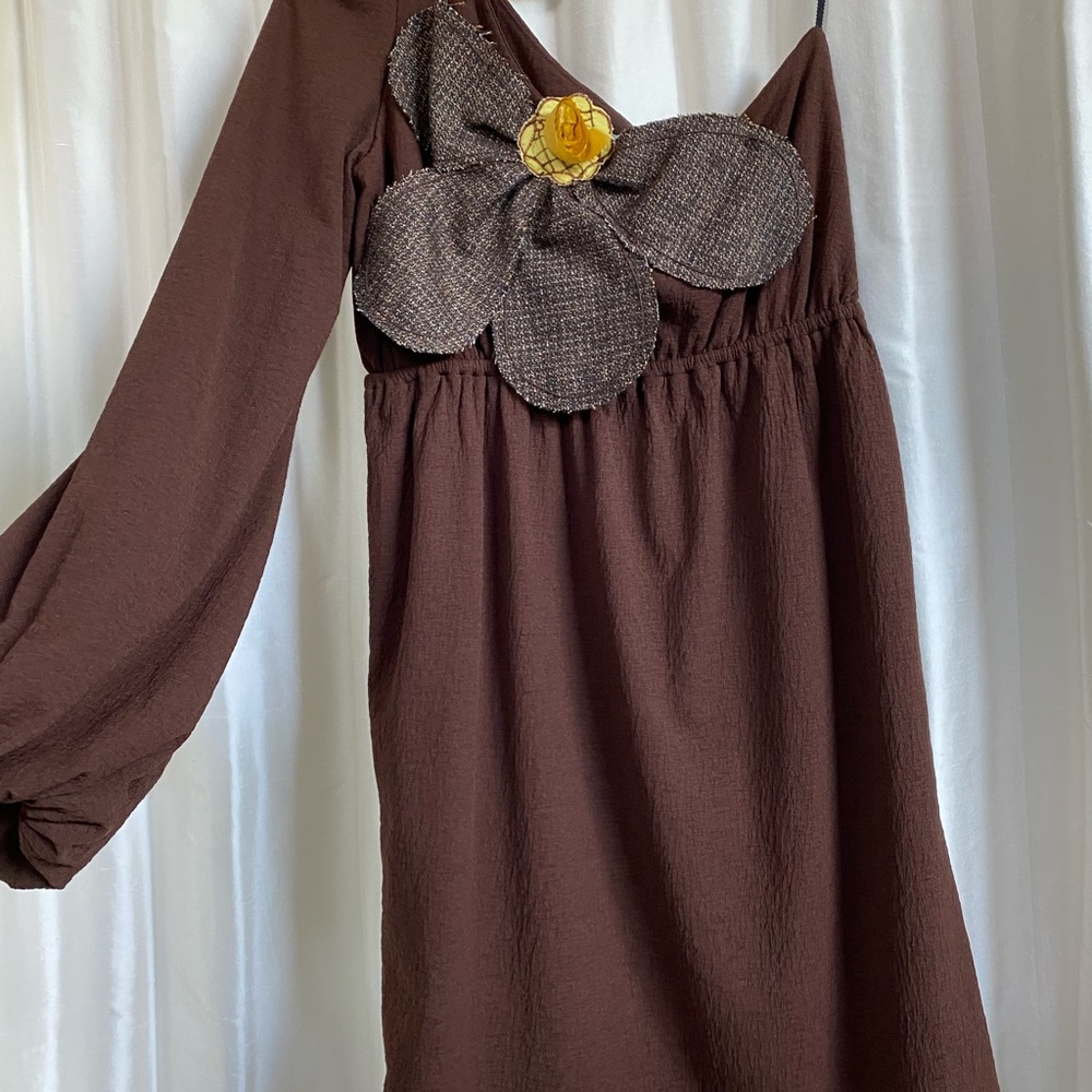 Judith March one sleeve giant flower dress large - Picture 11 of 14